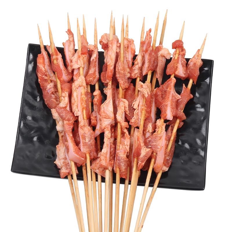 新品美味鼎猪脆骨串300串/箱 腌制软骨串铁板月牙骨串油炸小吃烤