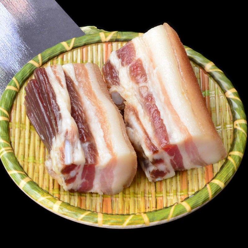 河南信阳腊肉土特产农家自制风干精品五花肉咸肉特色腊味酒店食材