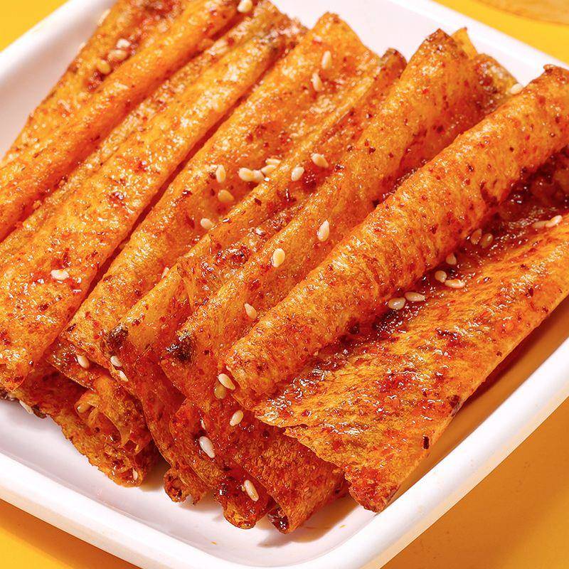 麻二婶手撕豆皮萍乡辣片江西特产香辣豆皮辣条零食休闲小吃