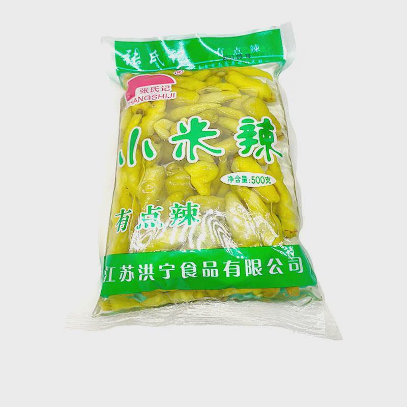 张氏记小米辣500g袋泡凤爪野山椒剁椒泡椒水调料青朝天椒 包邮