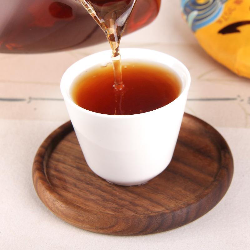 普洱茶熟茶 2022年金毫熟茶饼易武正山茶金易武云南七子饼茶