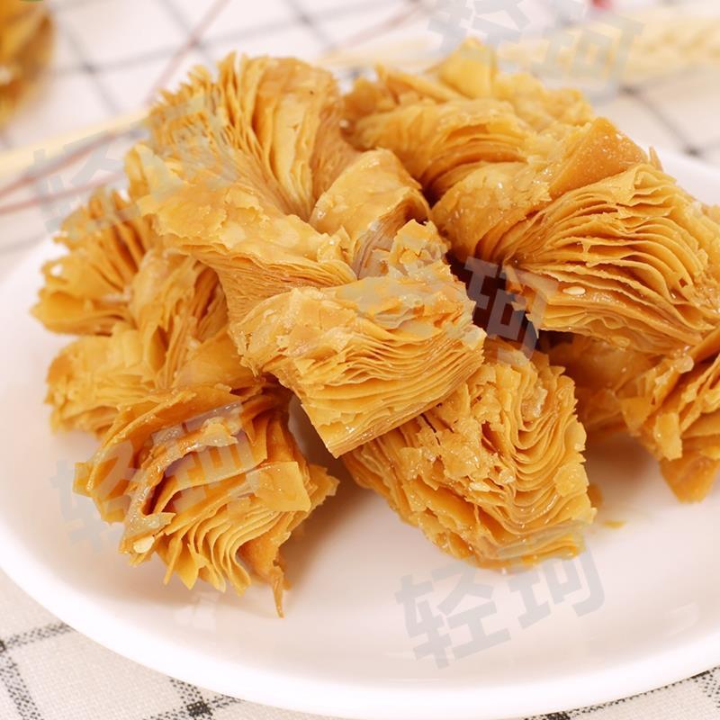 S河北特产蜜果子传统糕点手工老式美食蜂蜜翻花套环麻叶零食蜜三