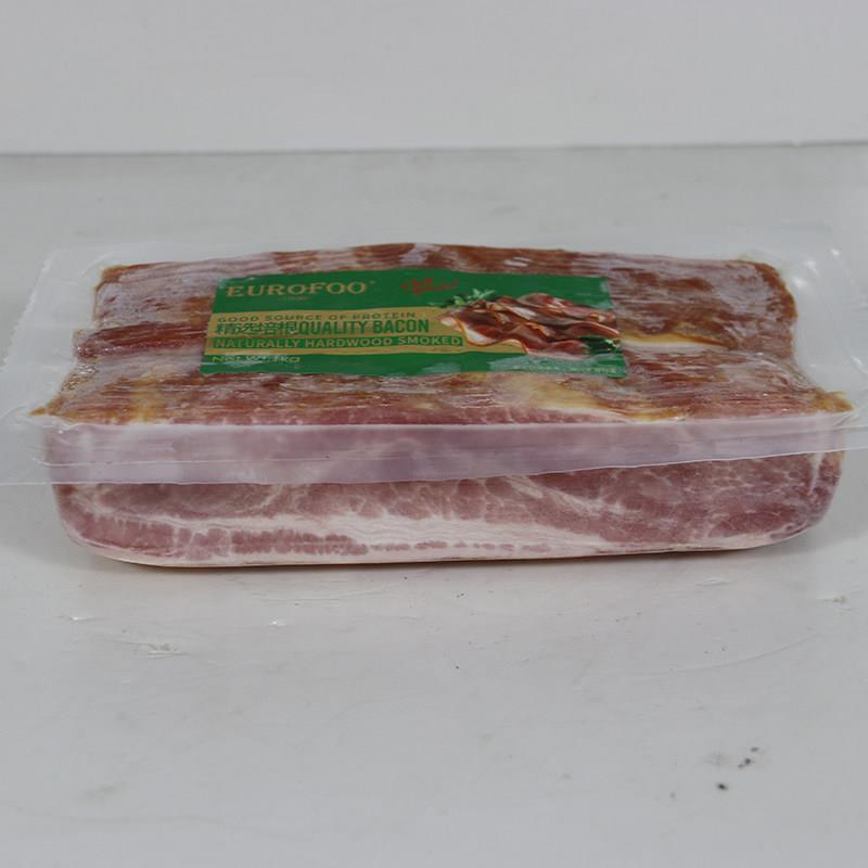 新品eurofoo精选培根1kg培根肉片切片美式培根商用意面披萨手抓饼