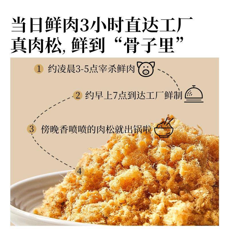 新品儿童海苔碎猪肉松添加宝宝肉酥烘焙早餐送婴儿食谱拌饭寿司食