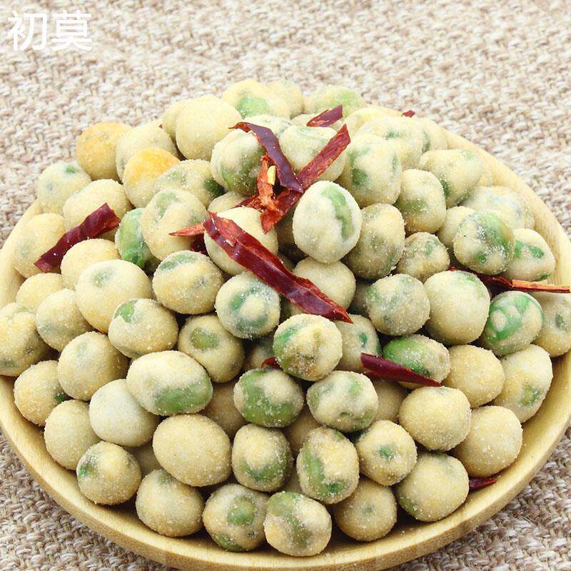 良一青豌豆500g川辣味蒜香味原味独立小包装坚果炒货年货零食包邮