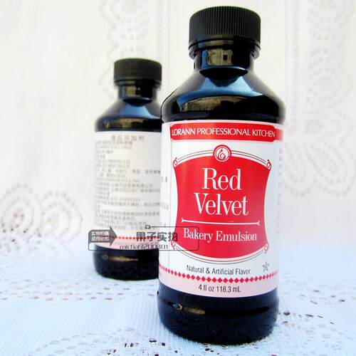 新品红丝绒色素红丝绒液 LorannRedVelvet 118ml红色香精红曲食用