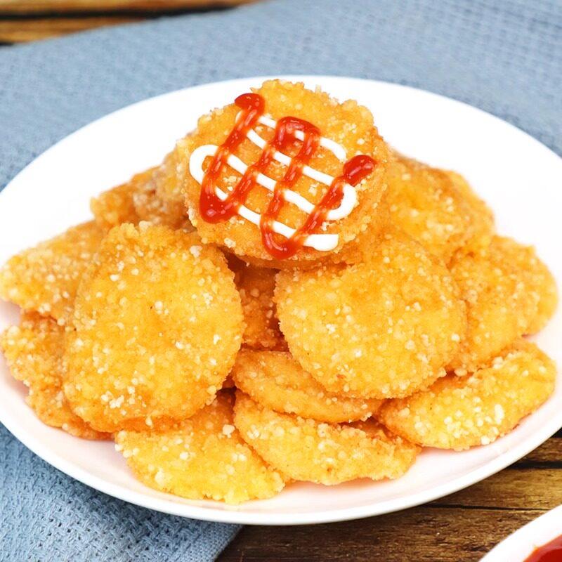 新品大成薯片炸鸡1kg*10袋冷冻油炸裹粉鸡肉片小吃半成品食材整箱