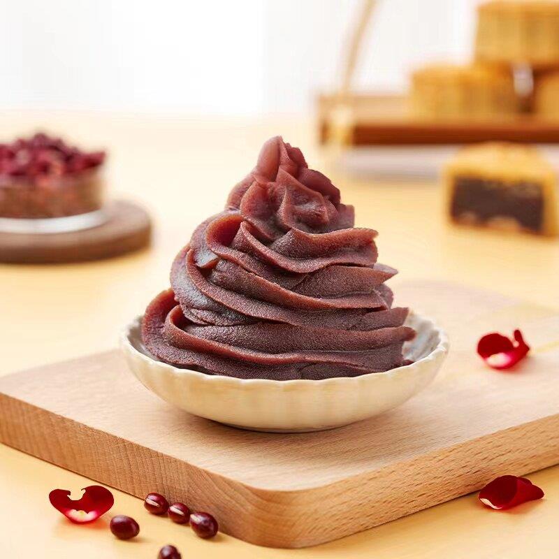 新品盛香纯正豆沙馅5kg低甜烘焙面包蛋黄酥粽子汤圆馅料月饼青团