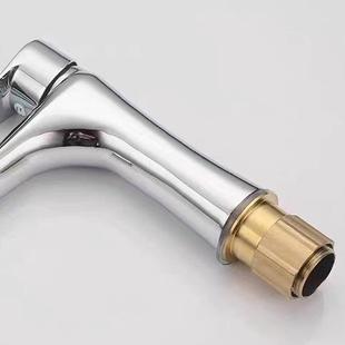 全铜面盆龙头家用浴室卫生间洗手盆洗脸盆冷热水龙头水滴单孔龙头