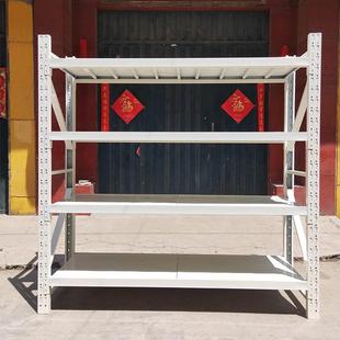货架仓库仓储重型置物架轻型中型角钢架家用超市展示架货架子