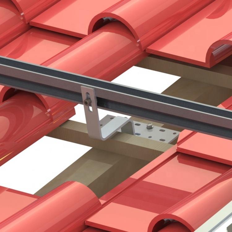 不锈钢挂钩紧固件铝合金光伏支架陶瓷瓦屋顶太阳能面板支架套件