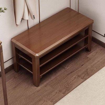 实木换鞋凳家用门口可坐鞋柜坐凳一体入门鞋架穿鞋凳子整装原木色