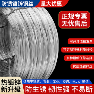厂家热镀锌钢丝弹性硬丝防雹网葡萄架种植果园大棚钢丝固定搭架线