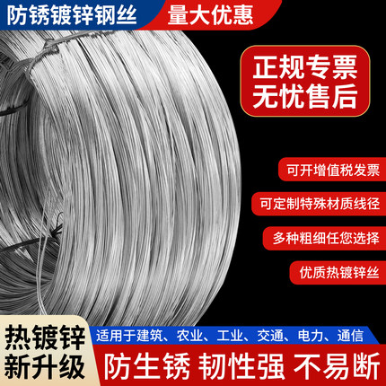 厂家热镀锌钢丝弹性硬丝防雹网葡萄架种植果园大棚钢丝固定搭架线