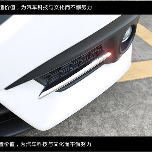 适用于十代思域前雾灯饰条16-1B8款思域改装前灯装饰条前杠灯亮条