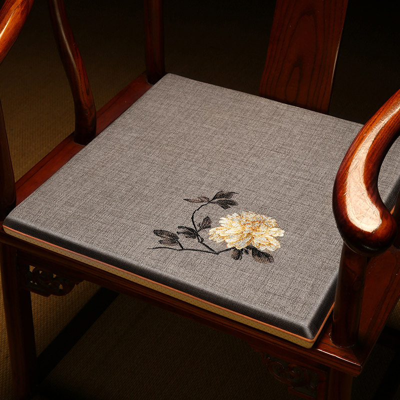 中式红木椅子坐垫茶椅垫官帽椅座垫实木垫L子椅垫圈椅太师椅沙发