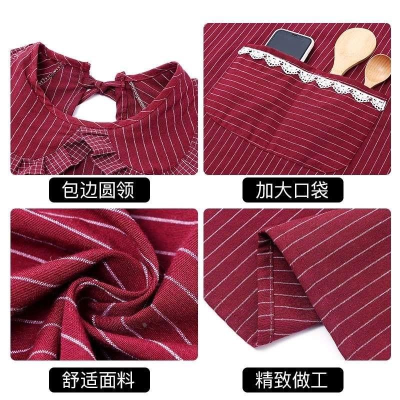 围裙长袖b厨房家用洋气罩衣女2新款冬季023网红餐饮工 新