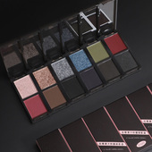 暗黑涩谷辣妹 Biya黑红眼影盘红色黑色双色烟熏欧美妆小众品牌