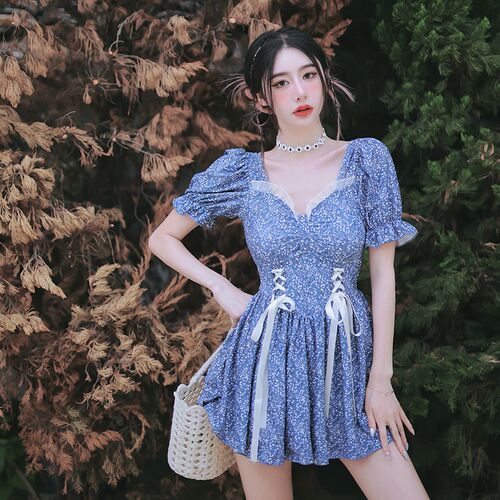 大尺码泳衣d女款连身裙式显瘦遮肚保守胖mm2026新款高级感泡温泉