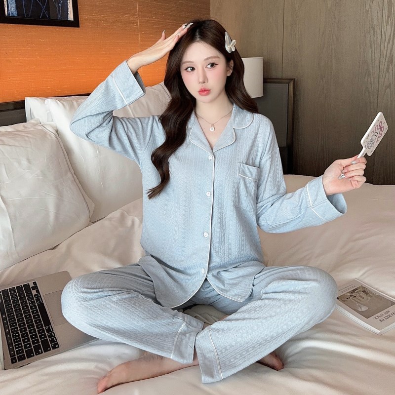 春秋季新款韩版开衫网q红长袖长裤薄款时尚休闲宽松两件套装女