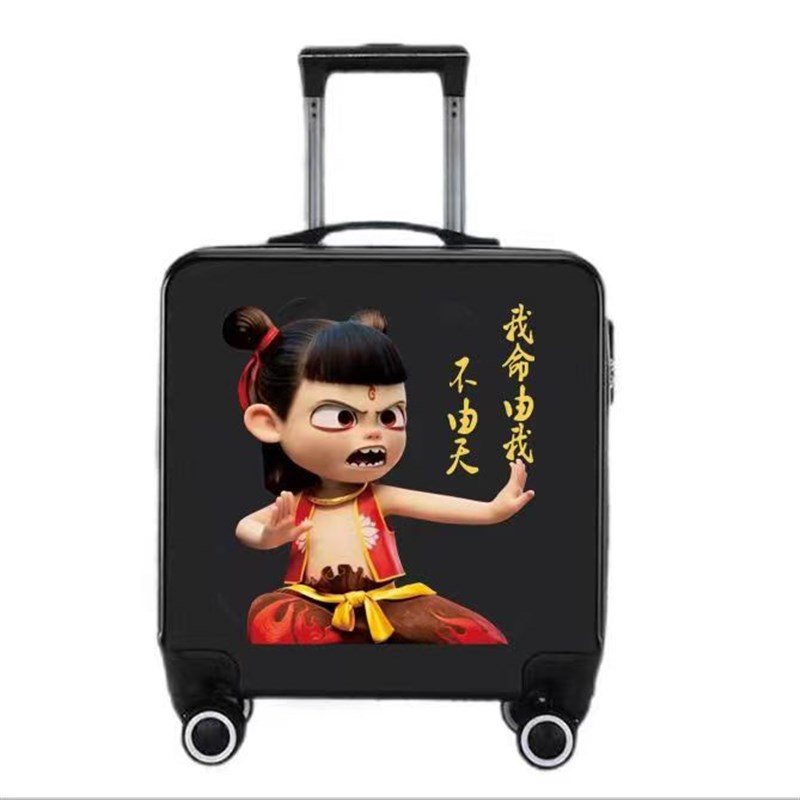 新款哪吒儿童箱万向轮密码锁登机箱20寸K拉杆旅行箱大容量轮滑箱