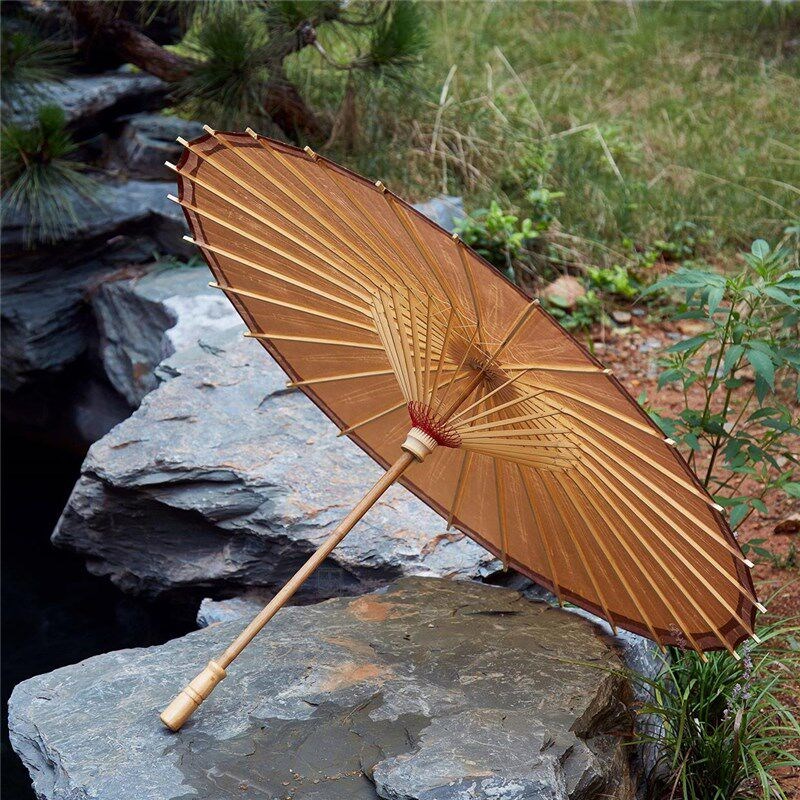 古晒风油纸用手古代伞p雨男古装伞汉伞服伞道工具女实68720彷古雨