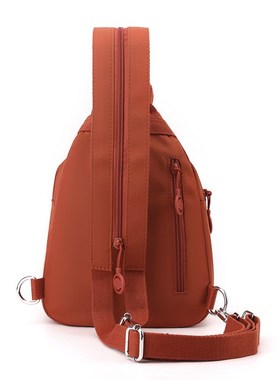 迷你双肩包c2025新款简约百搭防盗女士胸前包时尚牛津布休闲小