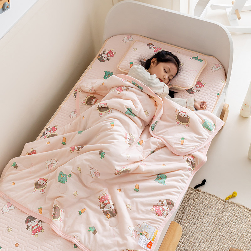 儿童夏凉被宝宝空调被幼儿园午睡薄被婴儿凉感P被夏季小盖毯可机