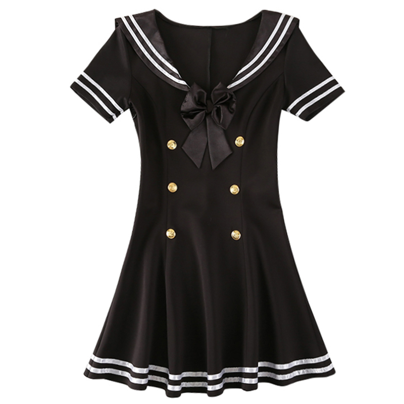 2020新气质显瘦短裙美容院性感V领低胸制服女装足浴技师服连衣裙