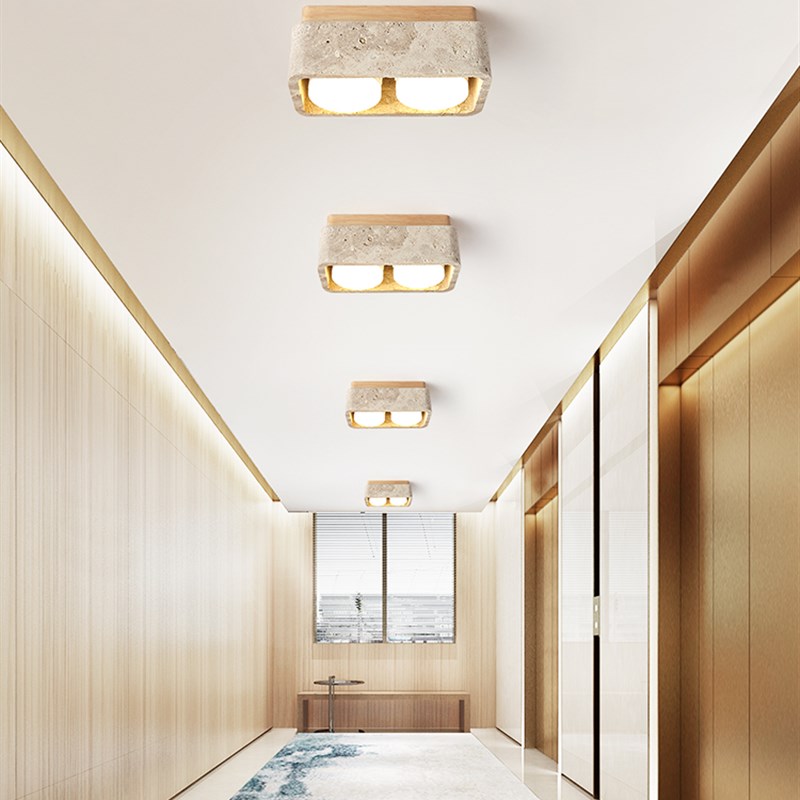 客厅无主灯照明方形盒子斗胆led格栅卧室吸顶灯过道射灯明装筒灯