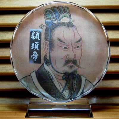 颛顼帝工艺品摆设玄帝摆件礼品黑帝人偶模型顼帝公仔水晶擂件玩偶