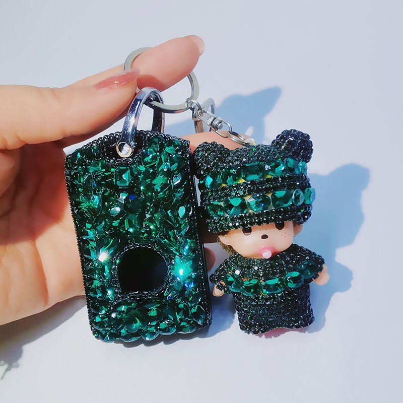 专用沃尔沃钥匙套xc60s90s60xc40xc90v60v90女汽车包扣创意女镶钻