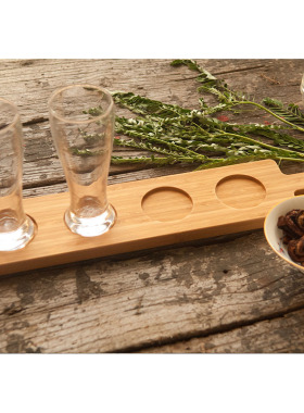 荷夕竹木托盘长方形茶托烘焙工具家用茶盘茶杯托北欧餐盘点心盘