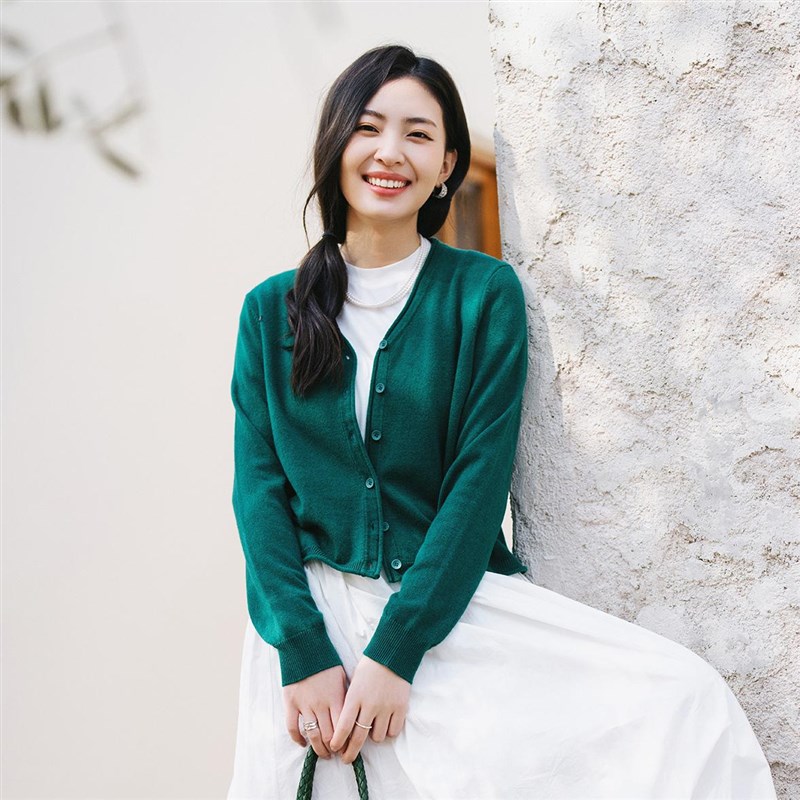 梭家春日诗九色26支羊毛针织开衫春天女长袖短外套文艺百搭