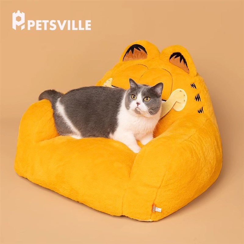 QZee派思维加菲猫宠物沙发猫窝冬季保暖可拆洗狗窝四季通用猫咪床