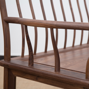 新中式长椅子实木家用民宿禅意长椅带靠背长条椅子茶室中式长椅子