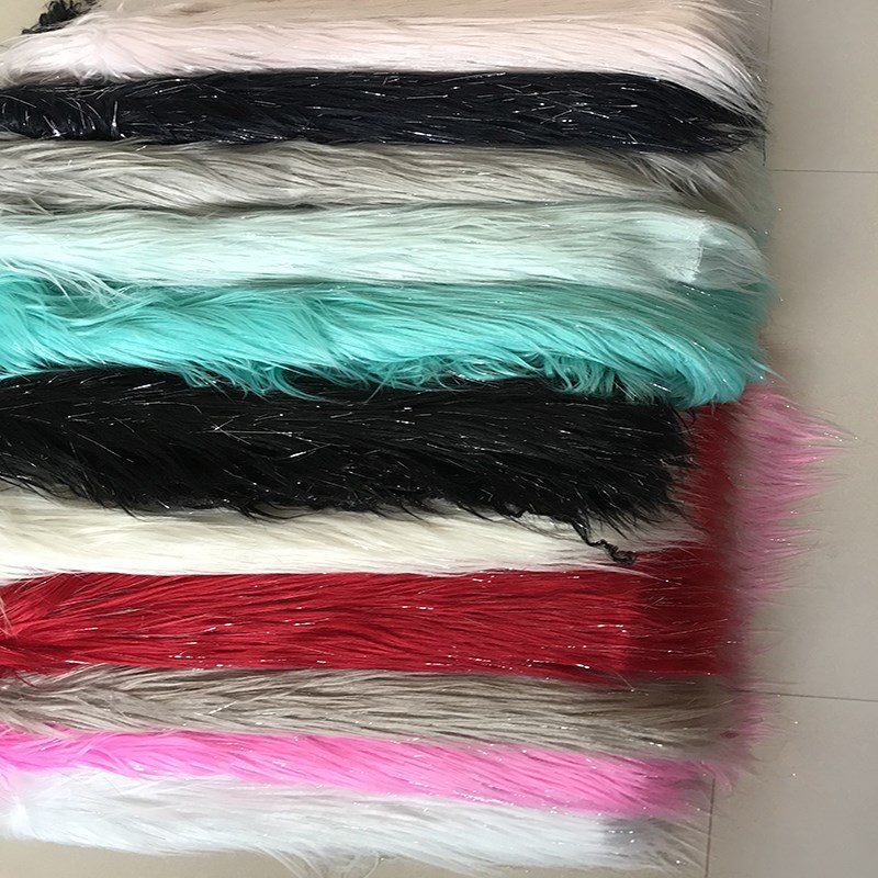 长毛绒布料柜台展示垫底布玩偶娃娃手工布亮丝毛毛面料装饰背景布