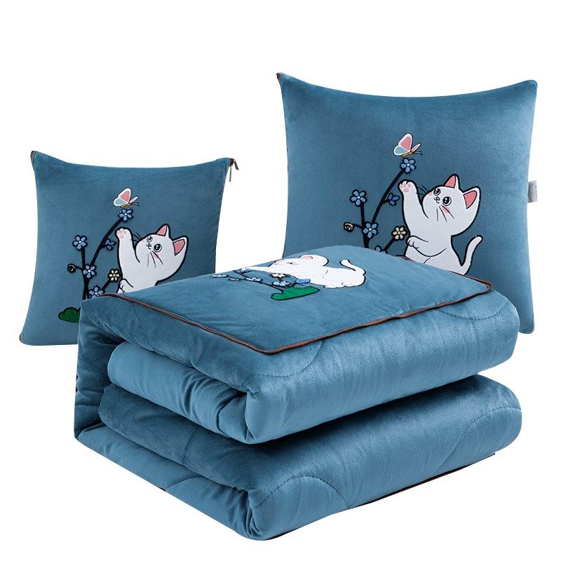 抱枕被子两用车用枕头车内高档加厚办公室冬季午睡折叠毯子二合一,居家布艺,抱枕被,淘宝优惠券,粉丝福利购,淘宝优惠卷