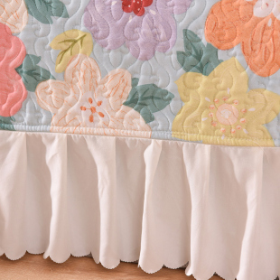 炕盖榻榻米床单单件 通用夹棉床铺夏季 2022新款 韩国床盖三件套四季