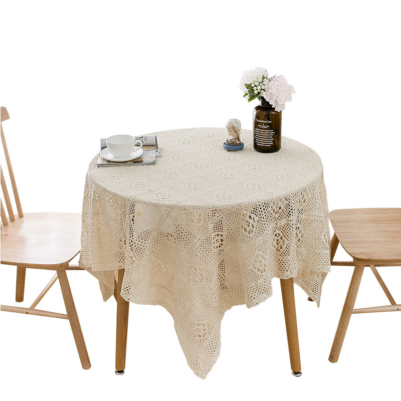 蕾丝米色花边桌布长方形茶几镂空欧式盖巾台布网红拍照餐桌装饰布,居家布艺,桌布,淘宝优惠券,粉丝福利购,淘宝优惠卷