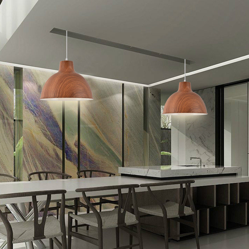 个性创意木纹灯罩饭店餐桌餐厅饭厅办公室商铺咖啡厅单个日式吊灯,家装灯饰光源,客厅吊灯,淘宝优惠券,粉丝福利购,淘宝优惠卷