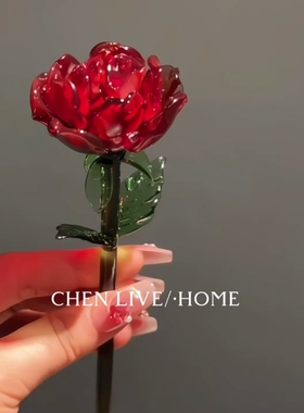 永生花琉璃花朵玫瑰花仿