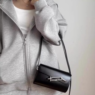 女包硬锁盒包小方包小众时尚潮流通勤单肩斜挎腋下包