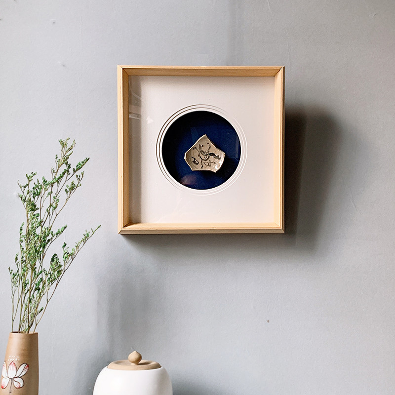 新中式瓷片实物立体框实木多层卡纸装裱框禅意画框定制任意尺寸,家居饰品,相框/画框,淘宝优惠券,粉丝福利购,淘宝优惠卷