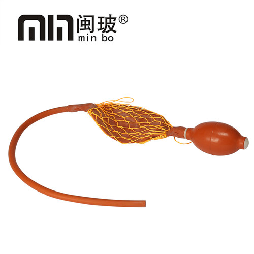 包邮橡胶双联加压球 实验室用双联打气球橡胶吸球二连球配防爆网