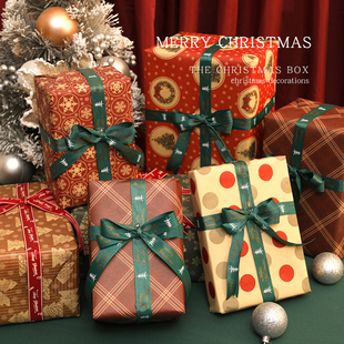 圣诞礼盒空盒装饰礼物盒场景布置礼品盒道具盒子