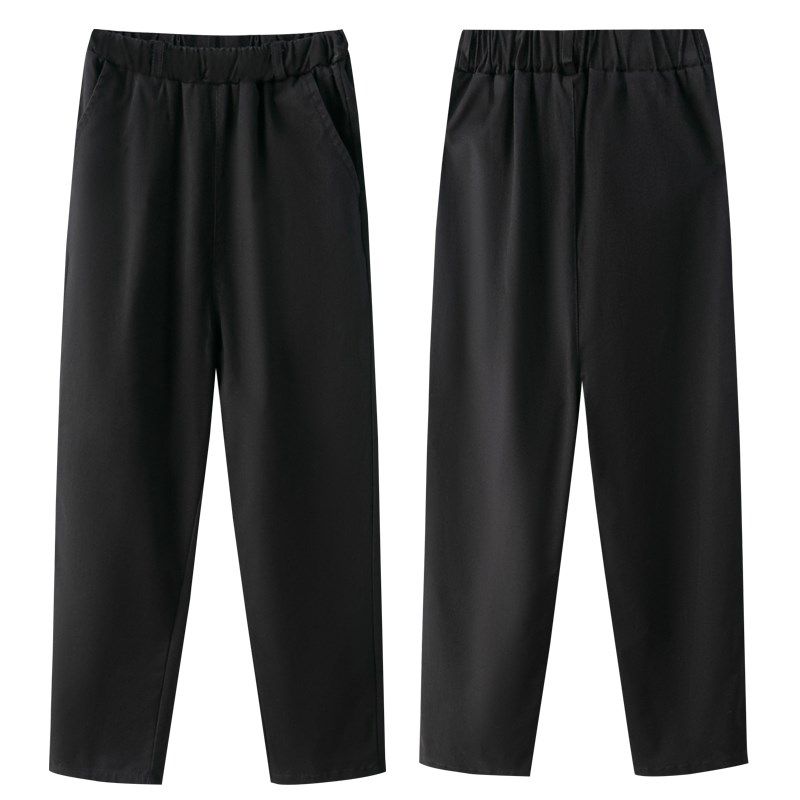 男童卡其色裤子儿童藏青直筒长裤女童休闲裤小学生校服裤黑色西裤