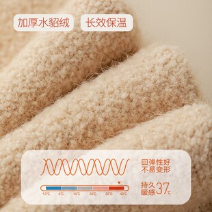 护膝袜套不下滑加绒加厚老寒腿过膝大腿袜保暖冬天女士袜套护关节