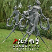 铸铜民俗小品扭秧歌人物雕塑玻璃钢城市铜雕景区二人转跳舞雕像