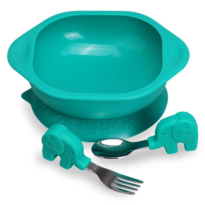 加拿大marcus叉勺吸盘碗宝宝短柄勺叉子婴幼儿童辅食碗勺餐具套装